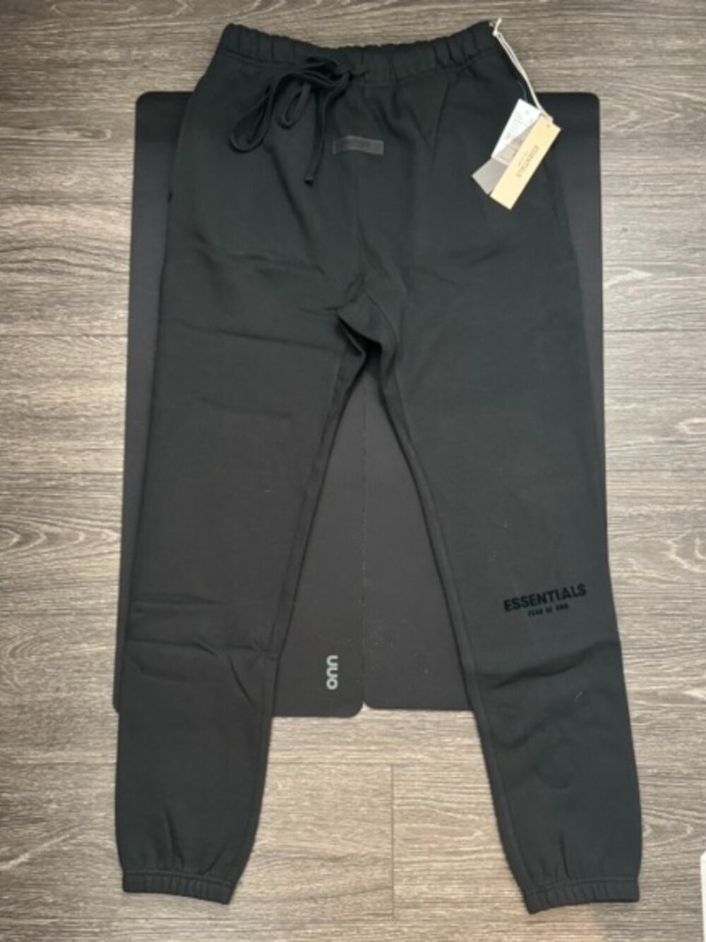 ESSENTIALS Fear of God Black Limo Sweatpants Cuffed Jogger BWT & BAG